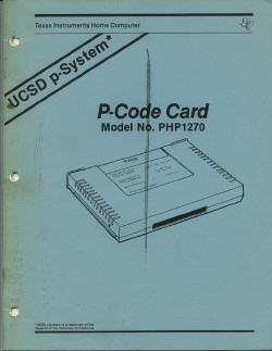 TI Pascal card manual