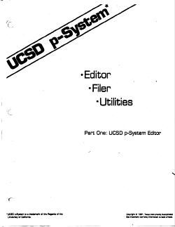 UCSD Pascal manual